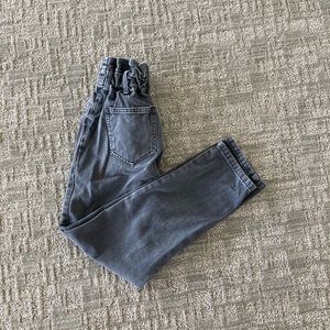 PacSun black paper bag waist mom jeans